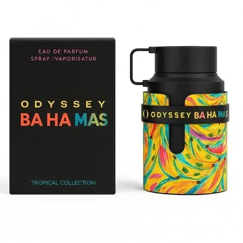 Odyssey Bahamas Parfum für Damen und Herren, bunte Duftflasche, tropische Edition, Geschenkverpackung