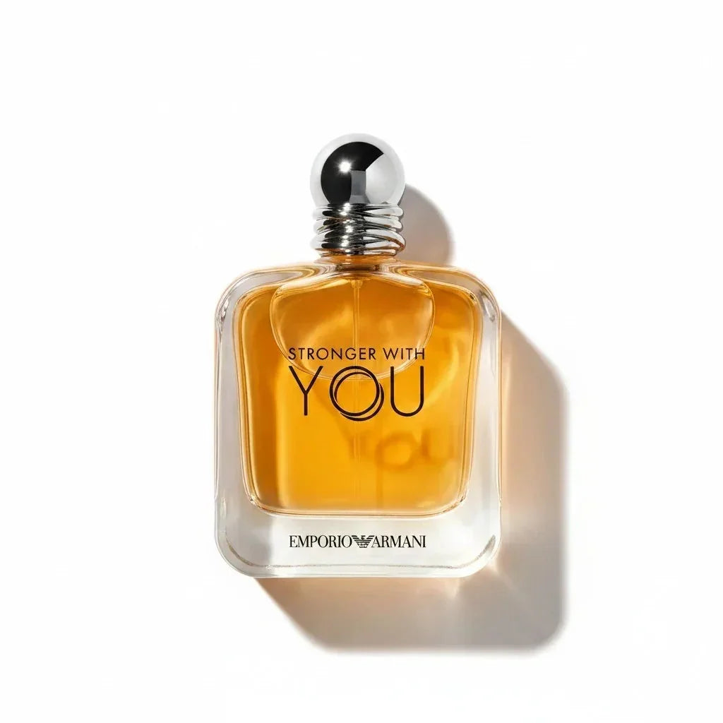 Emporio Armani Stronger With You Eau de Toilette Flakon mit goldfarbenem Duft
