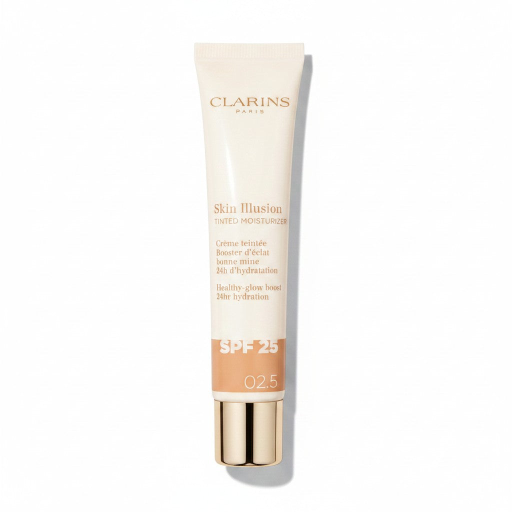 Clarins 02.5 Skin Illusion Tinted Moisturizer Healthy-Glow Boost 24HR Hydration