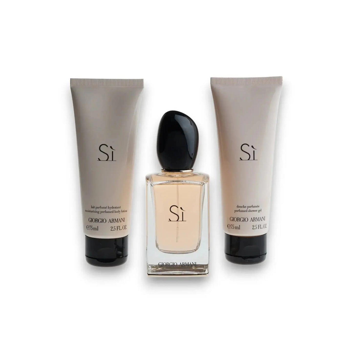 Sì Duftset mit Eau de Parfum, Bodylotion und Duschgel für Damen, elegante Präsentation