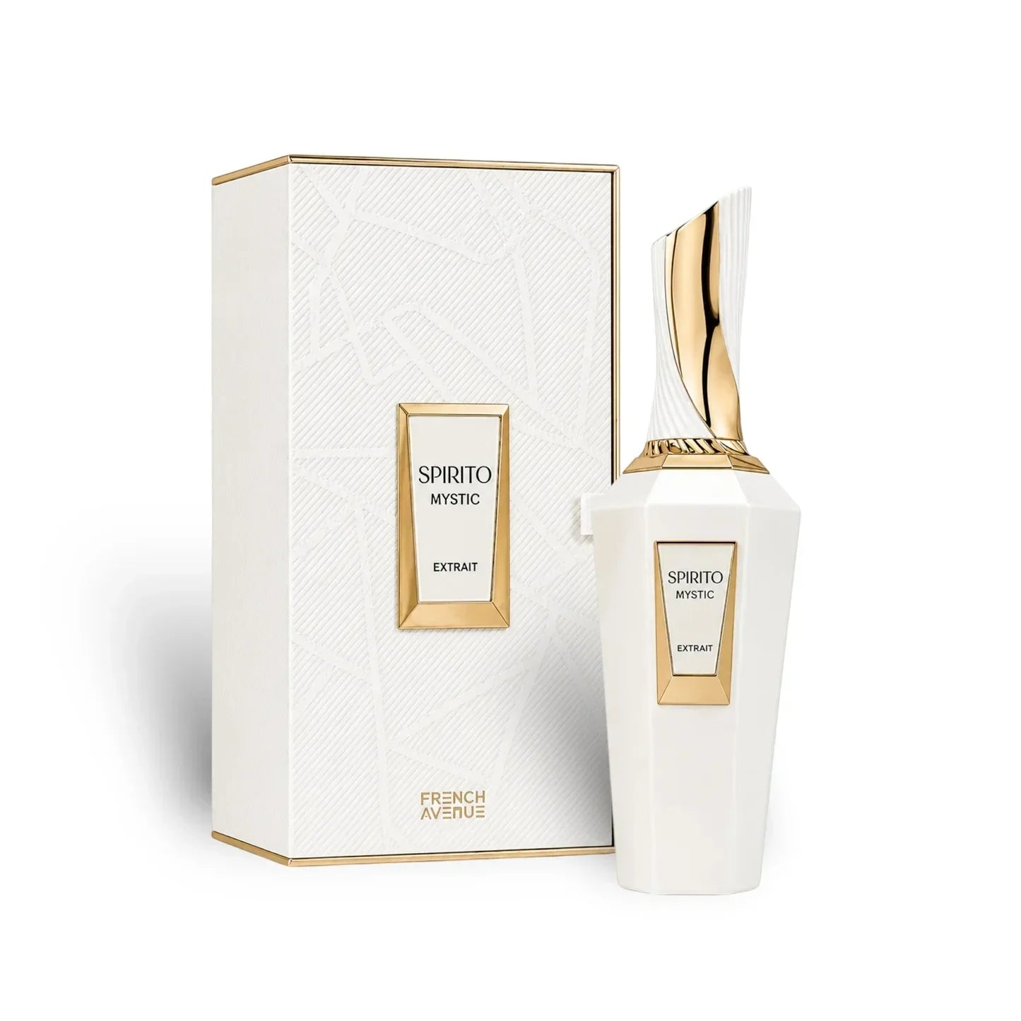 Spirito Mystic Extrait Parfümflasche mit weißer Verpackung, edles Luxusparfum für Damen und Herren