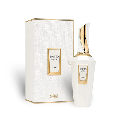 Spirito Mystic Extrait Parfümflasche mit weißer Verpackung, edles Luxusparfum für Damen und Herren