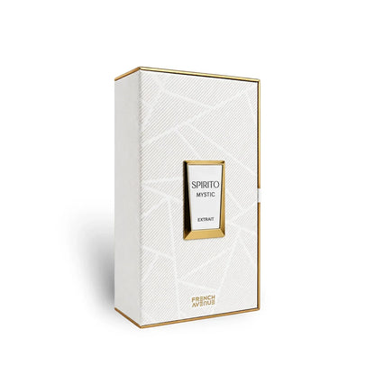 Spirito Mystic Extrait Parfümbox von French Avenue – elegantes Luxusparfum mit goldener Verzierung