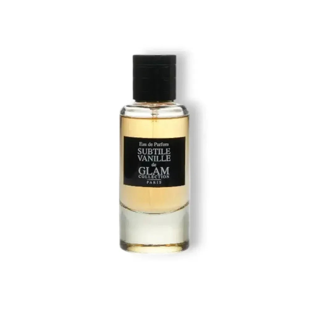Subtile Vanille Eau de Parfum Flakon, luxuriöses Parfüm mit Vanilleduft, Glasflasche
