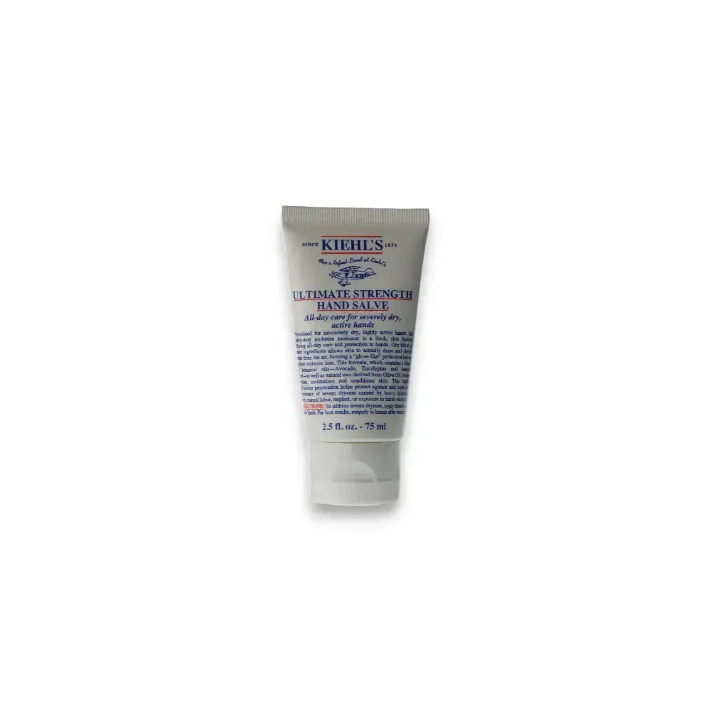 Kiehls Handcreme Tube Ultimate Strength Hand Salve für trockene Hände, 75 ml, weißer Hintergrund