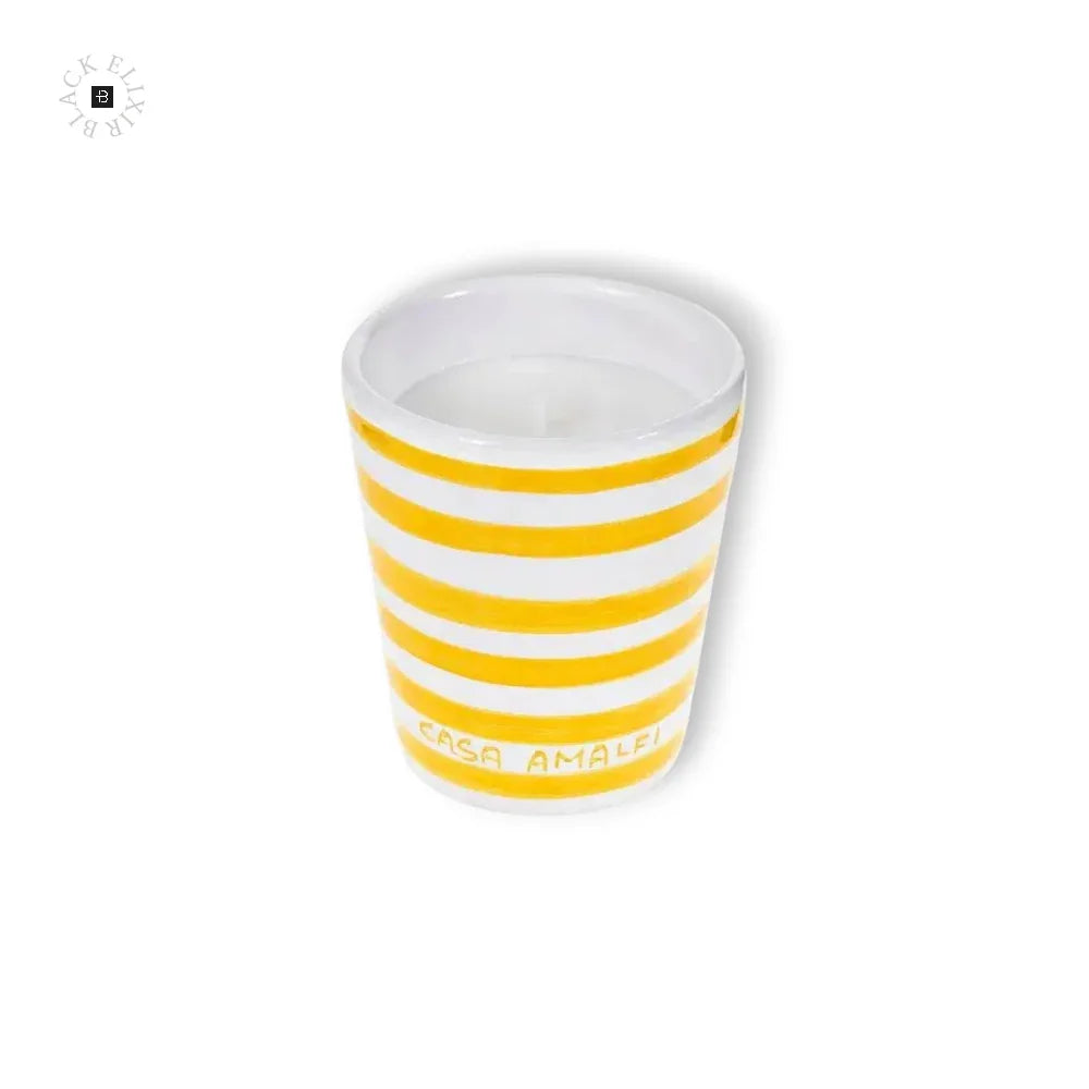 CASA AMALFI BUONGIORNO POSITANO HAND PAINTED CANDLE - Lemon Basil & Mandarin