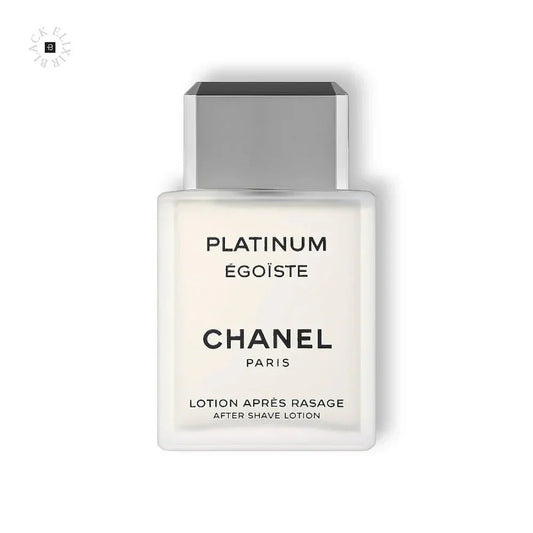 Luxuriöse Aftershave-Lotion für Herren in elegantem, rechteckigem Flakon mit silbernem Deckel