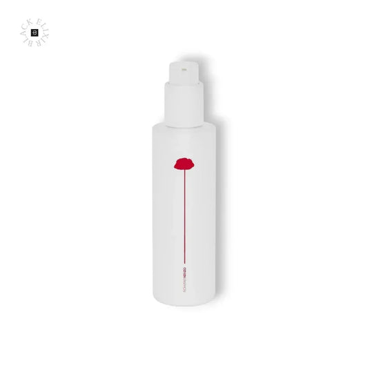 Weißer Parfumflakon mit rotem Mohnblumen-Design, luxuriöses Unisex-Parfum
