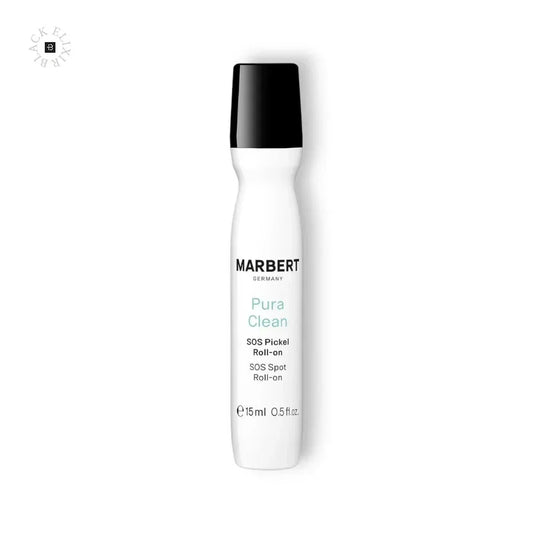 Marbert Pura Clean SOS Pickel Roll-on 15ml mit schwarzem Deckel auf weißem Hintergrund